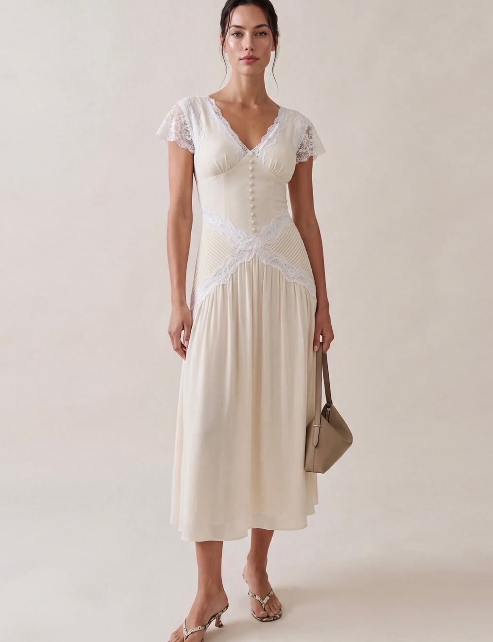 New O.P.T Vaiana Dress ivory size 10 $347